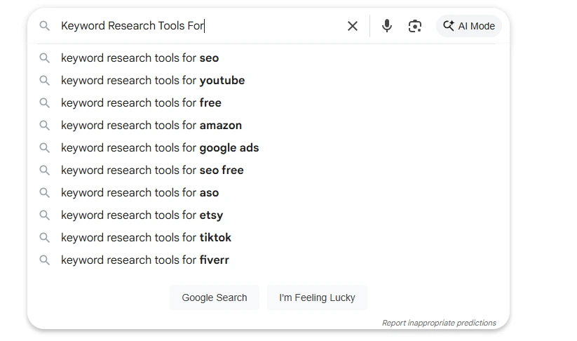 Google Autocomplete